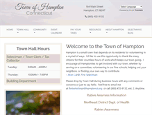 Tablet Screenshot of hamptonct.org